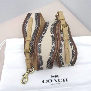 Coach Strap Wave Patchwork Snakeskin Details Bag Purse Interchangeable Strap